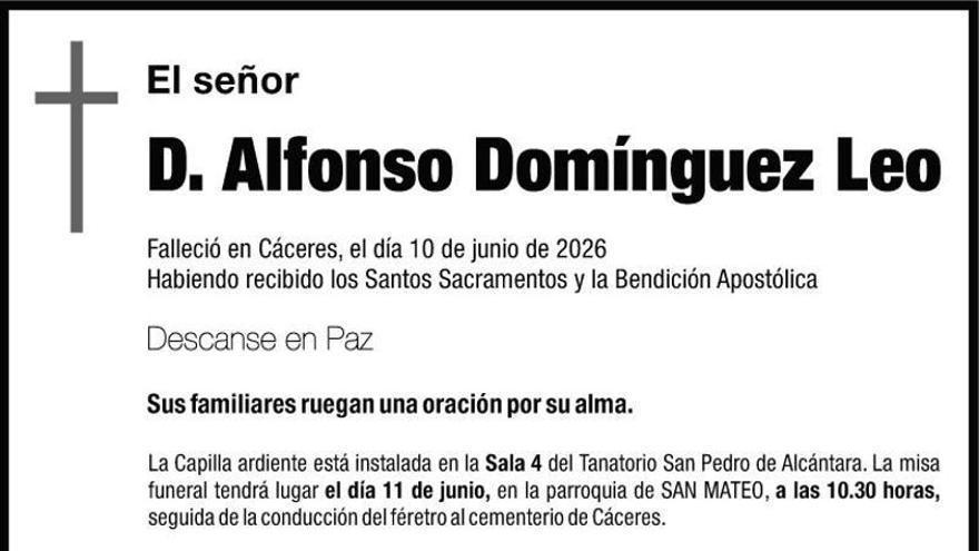 D. Alfonso Domínguez Leo