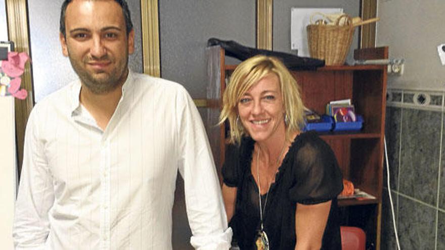 Jaume Tortella y Núria Mas, director y coordinadora del nuevo centro musical.