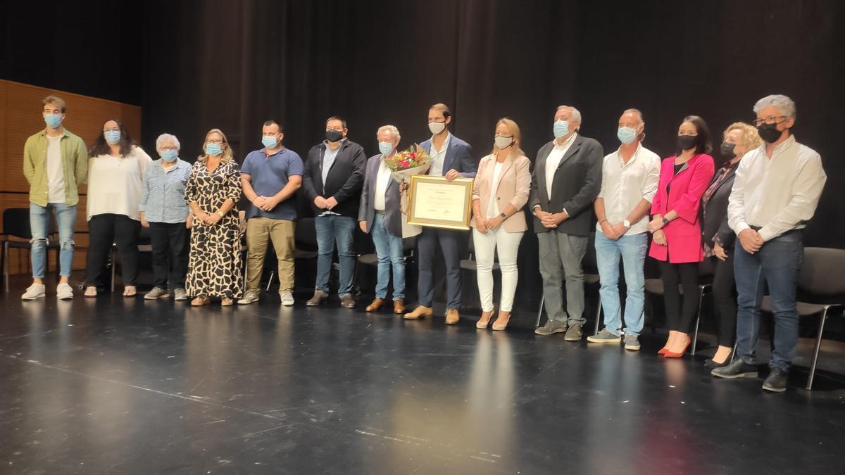 Nadal, durante el acto de reconocimiento.