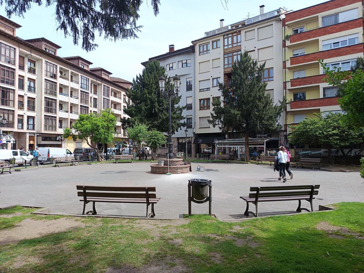 Lugar del parque municipal donde se colocarán las placas.