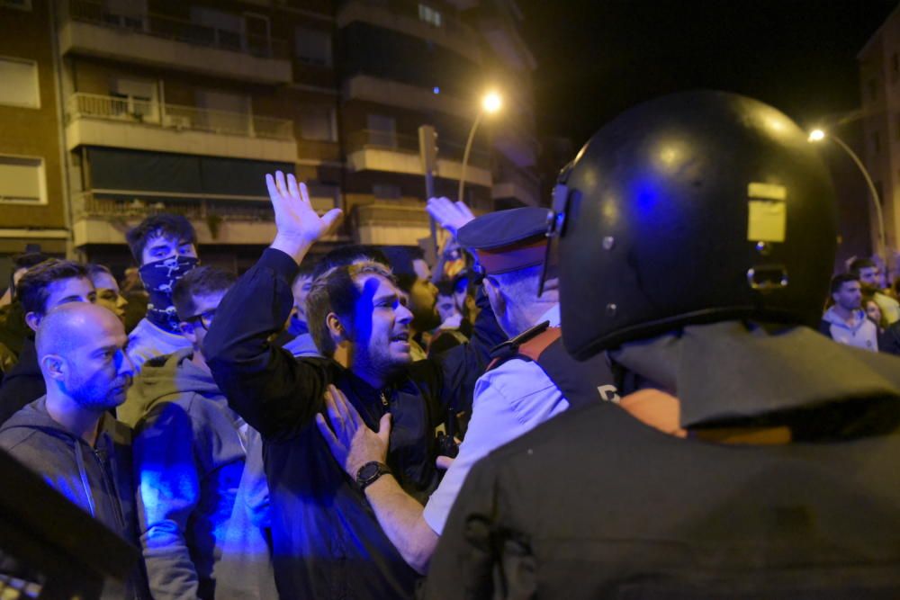 Concentració a Manresa contra la sentència del judici al procés