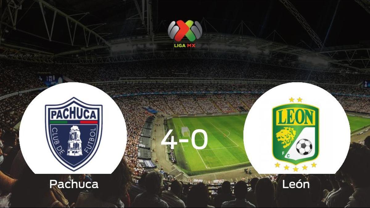 El Pachuca se lleva la victoria tras golear 4-0 al León