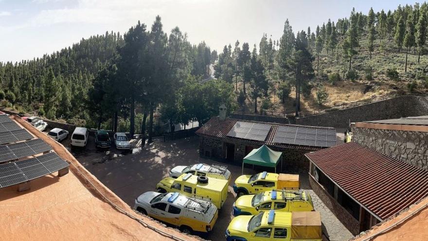 Planta fotovoltaica instalada por el Cabildo de Gran Canaria en Cueva Grande, muincipio de San Mateo. | | LP/DLP