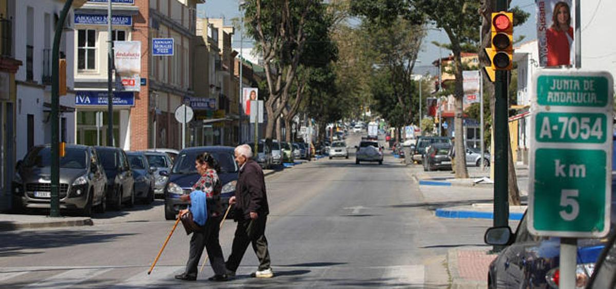 La avenida José Calderón es el eje neurálgico de la zona.