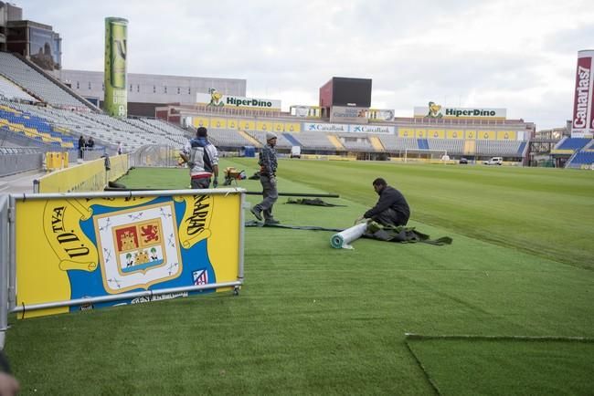 Siguen las obras en el Estadio de Gran Canaria