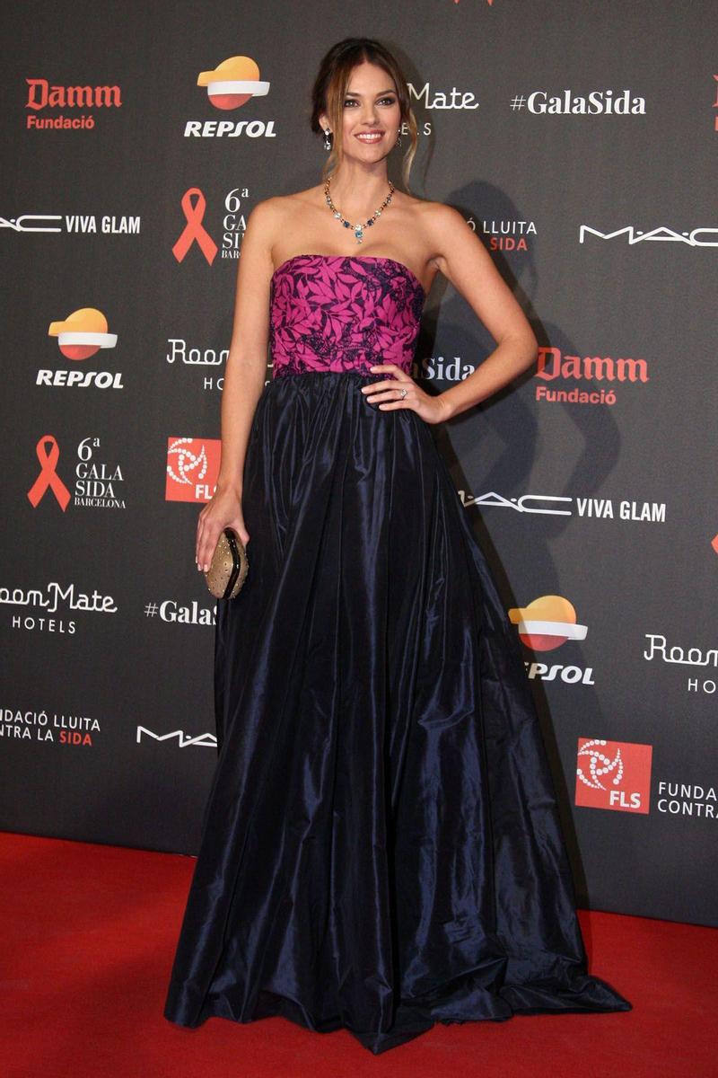 Helen Lindes en la Gala contra el Sida en Barcelona