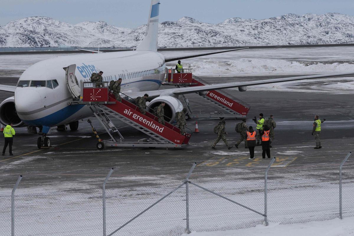 Fuerzas militares de varios países europeos llegan a Groenlandia