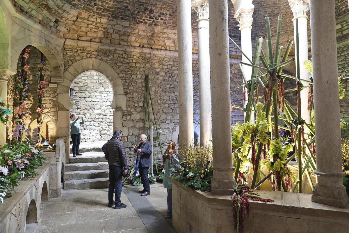 Les fotos del muntatge als Banys Àrabs de Temps de Flors