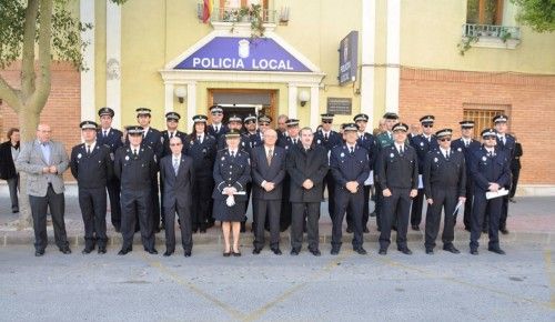 El cuerpo de Policía Local de Cieza rinde honor a su patrona