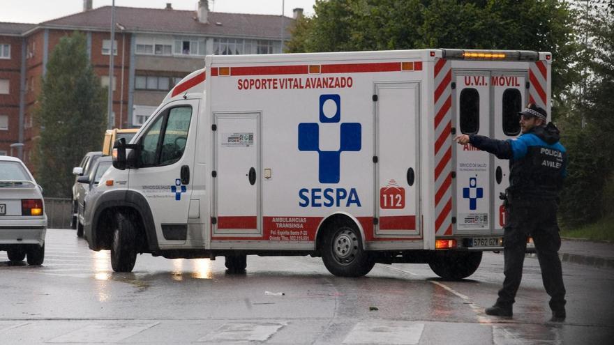 Una vecina de 80 años de Avilés resulta herida tras un accidente de tráfico