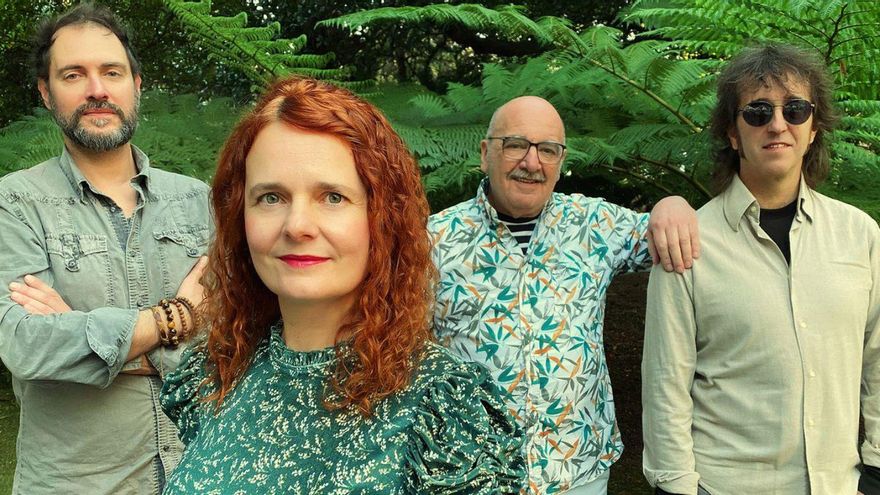 Desde la izquierda, Samuel Pérez, Marga Ramos, Quique Alvarado y Fran Castro. | Xoán Piñón