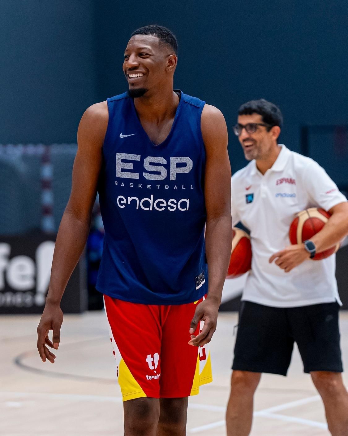 Primer entrenamiento con España de los jugadores del Valencia Basket