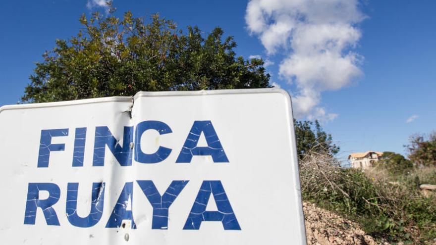 Terrenos de la finca Ruaya, en el entorno de la avenida de Dénia