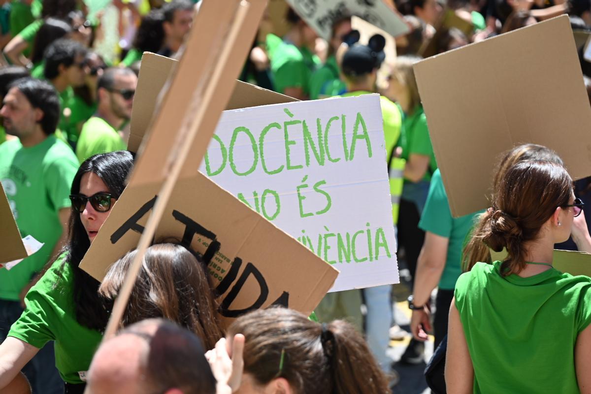 Huelga educativa en Castelló