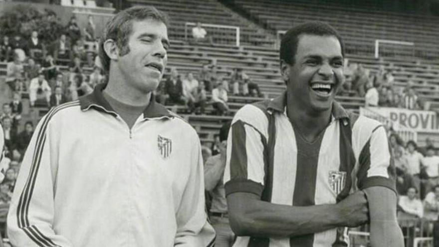 Luis Aragonés junto a Luiz Pereira temporada 1975/76