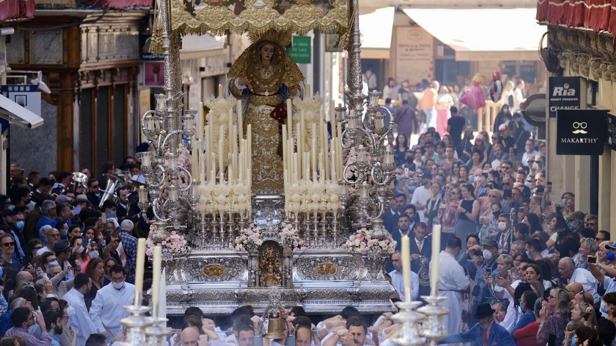 La Reina de los Cielos en su procesión del Domingo de Resurrección de 2022