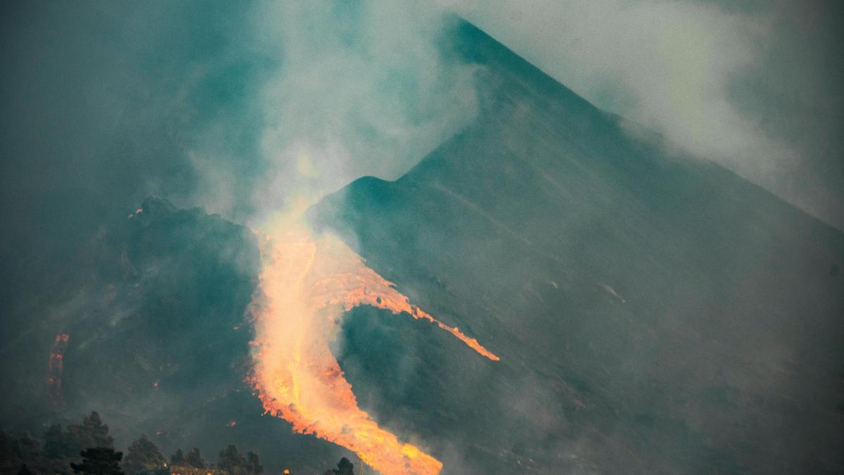 Una imagen del volcán de La Palma.