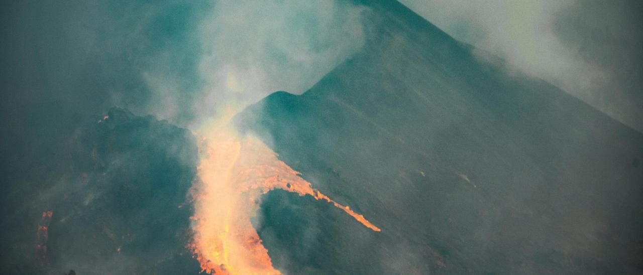 Una imagen del volcán de La Palma.