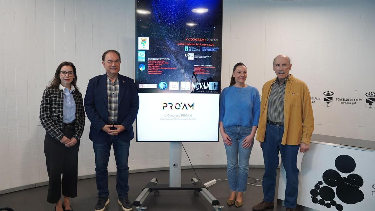 Presentación del congreso de astronomía de Lalín.