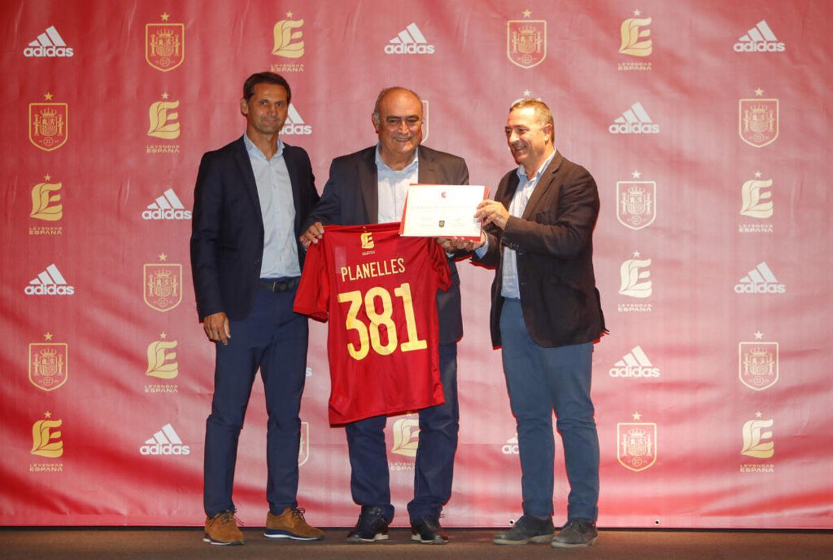 Planelles, en un acto de homenaje de la Federación.