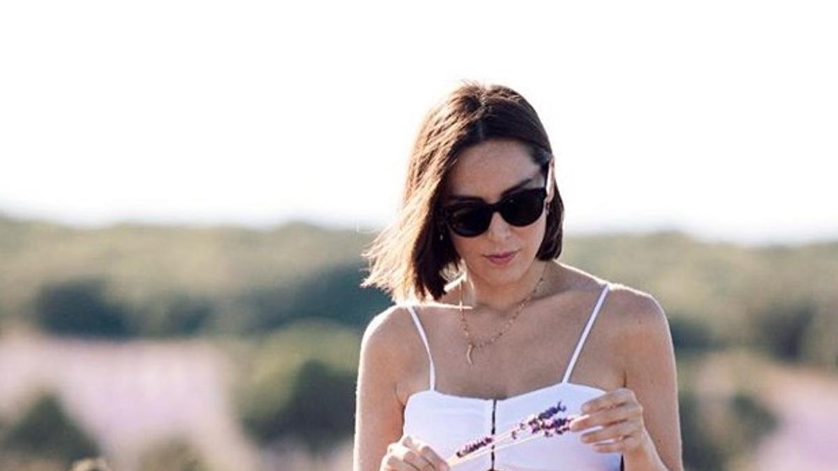 Tamara Falcó, en los campos de lavanda de Brihuega