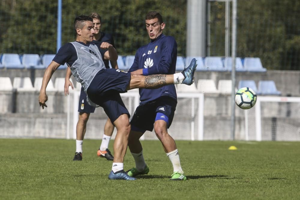 Entrenamiento del Real Oviedo.