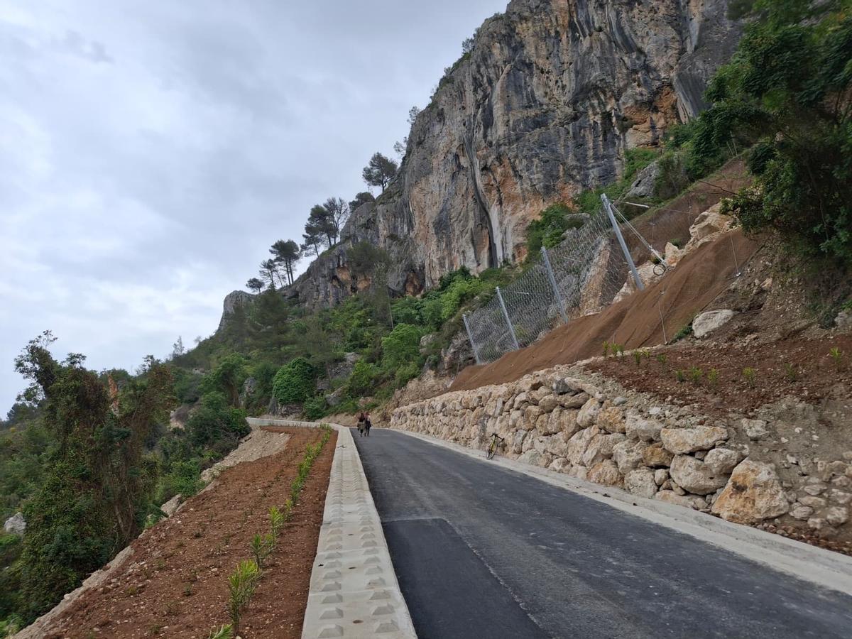 Así ha quedado el esencial Camí del Xap, en la Vall de Gallinera, tras su reapertura (imágenes)