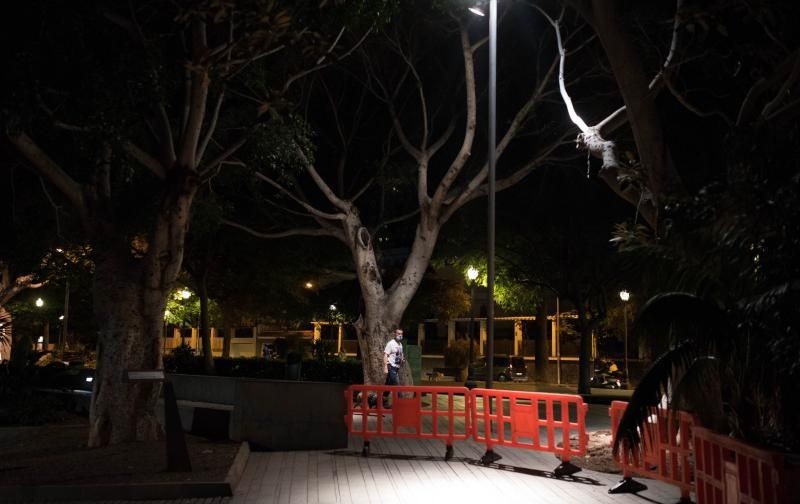 Santa Cruz de Tenerife cierra sus plazas y parques