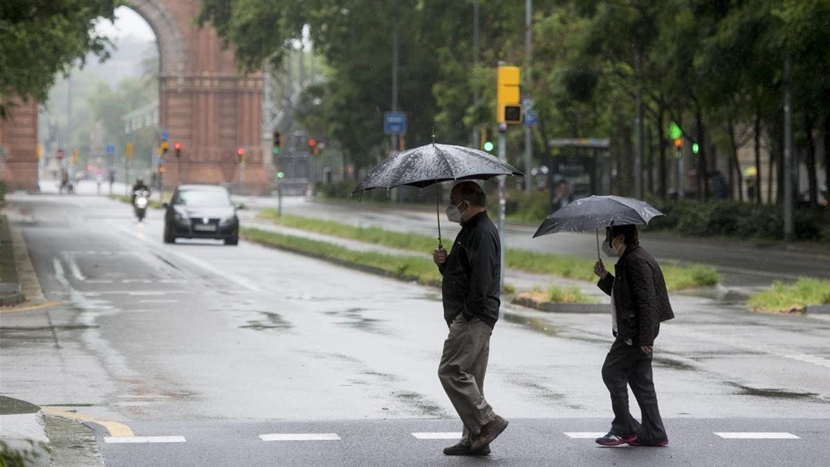 Lluvia en Barcelona