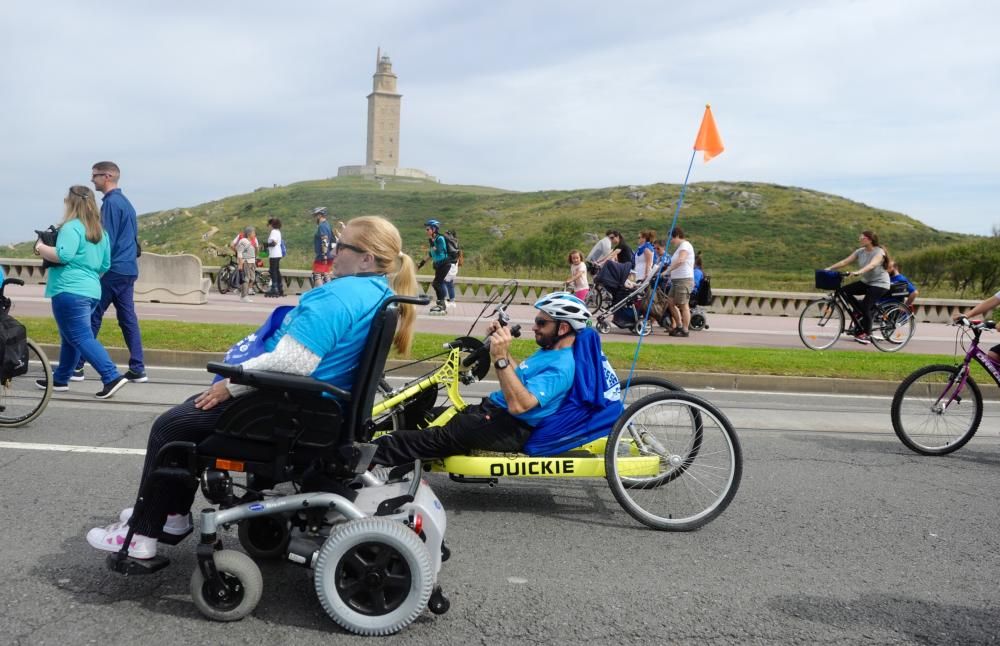 II marcha sobre rodas de Aspace Coruña