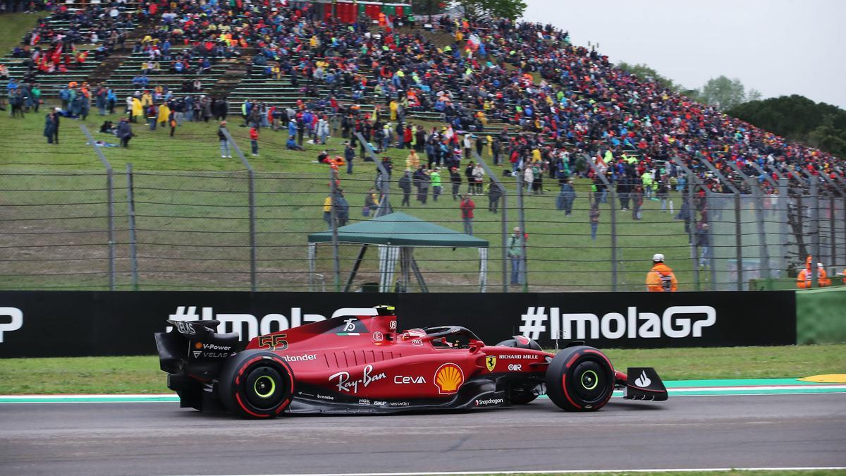 Carlos Sainz, en la última prueba del Mundial, el GP de Emilia Romaña.