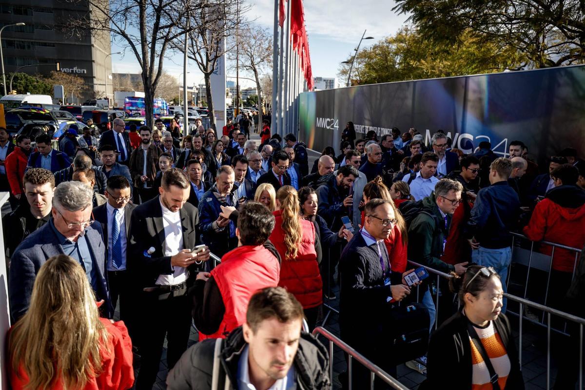 Inauguración del Mobile World Congress en la Fira de Barcelona