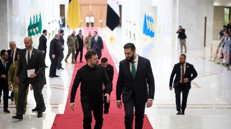 Zelenski aborda en Damasco con el presidente sirio vías de seguridad y cooperación militar