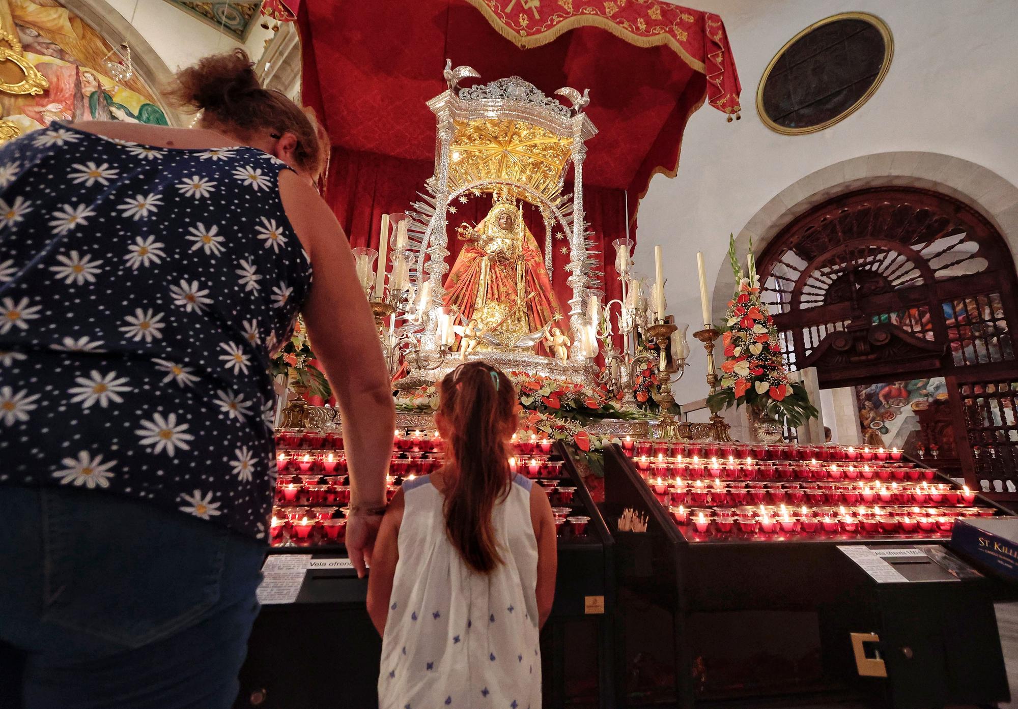 Ambiente y luchada durante la Fiesta de la Virgen de Candelaria