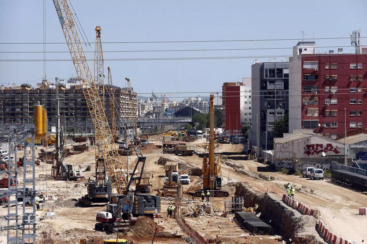 Obras del canal de acceso sur a València