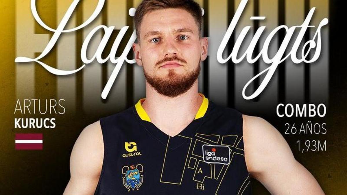 Anunco del fichaj de Kurucs por el CB Canarias