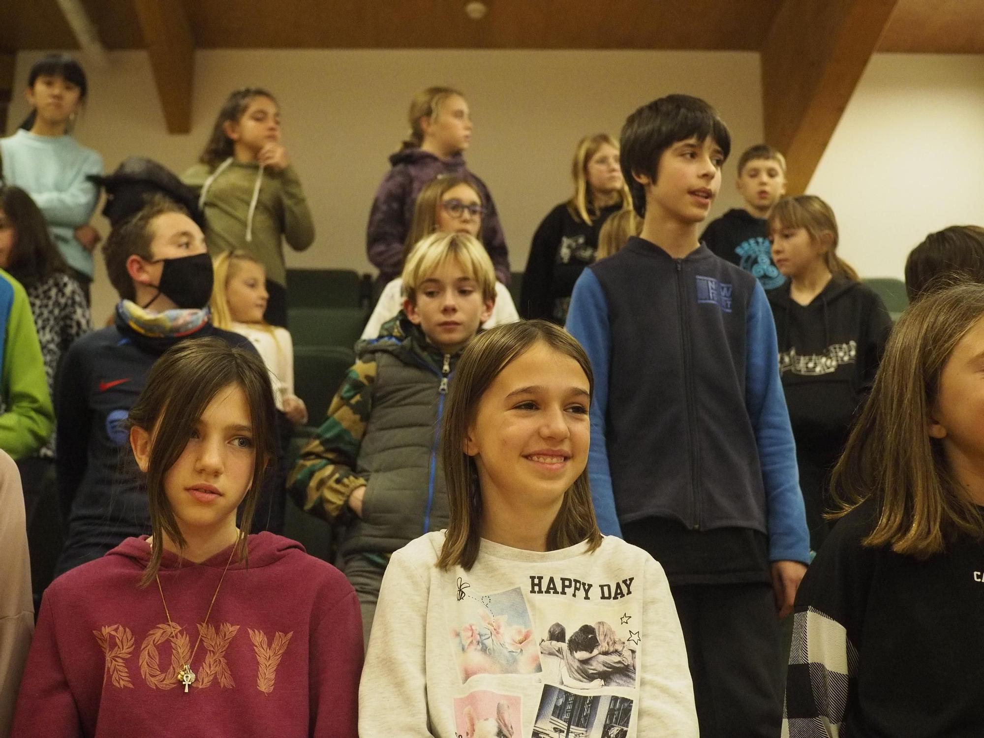 Així es va enregistrar el vídeo d'Alba Careta «La Griva», amb alumnes del Conservatori de Manresa