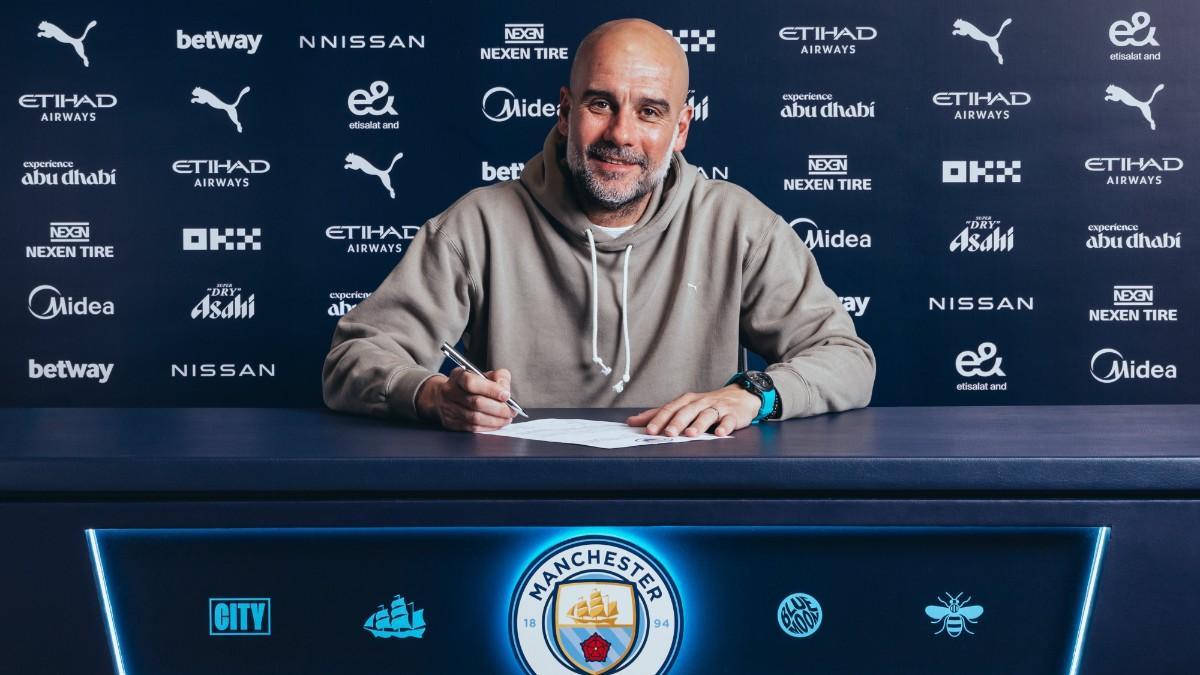 Guardiola firma su renovación con el City