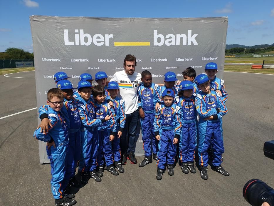 Fernando Alonso en La Morgal