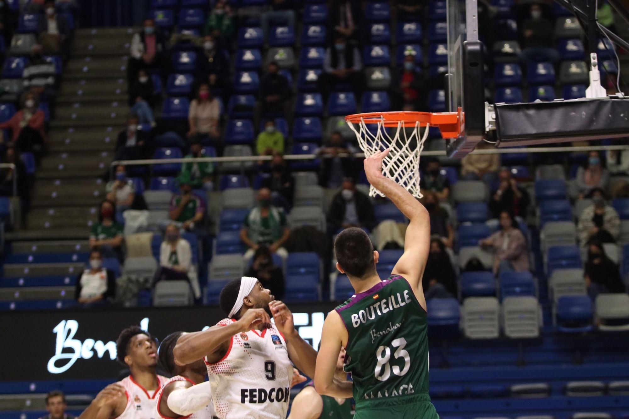 El Unicaja se despide de la Eurocup con una derrota contra el Mónaco.