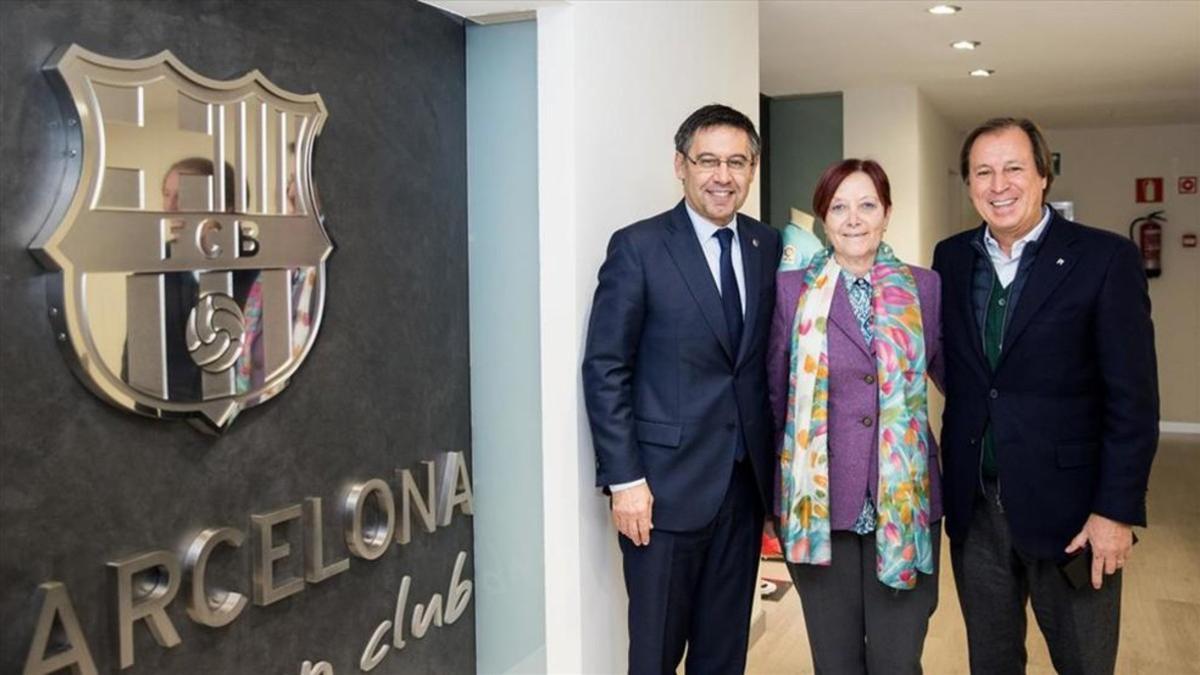 Josep Maria Bartomeu, Margarita Arboix y Gabriel Masfurroll