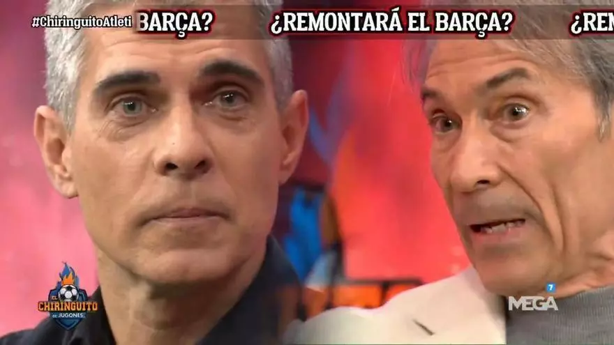 El tenso cara a cara entre Lobo Carrasco y Jose Luis Sánchez, con Josep Pedrerol obligado a intervenir