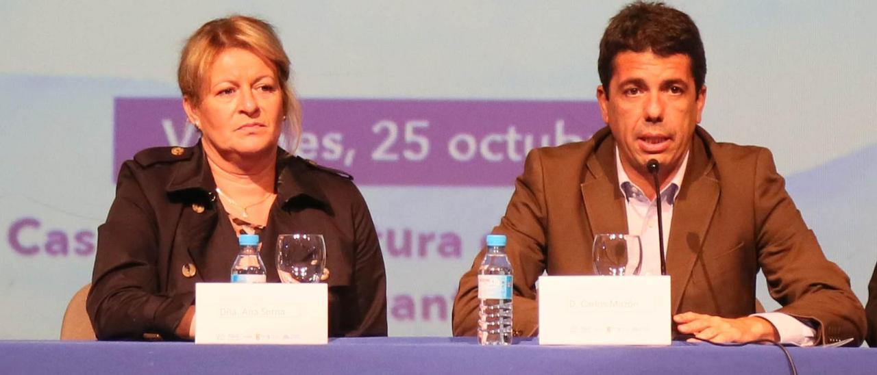 Los populares Ana Serna y Carlos Mazón.