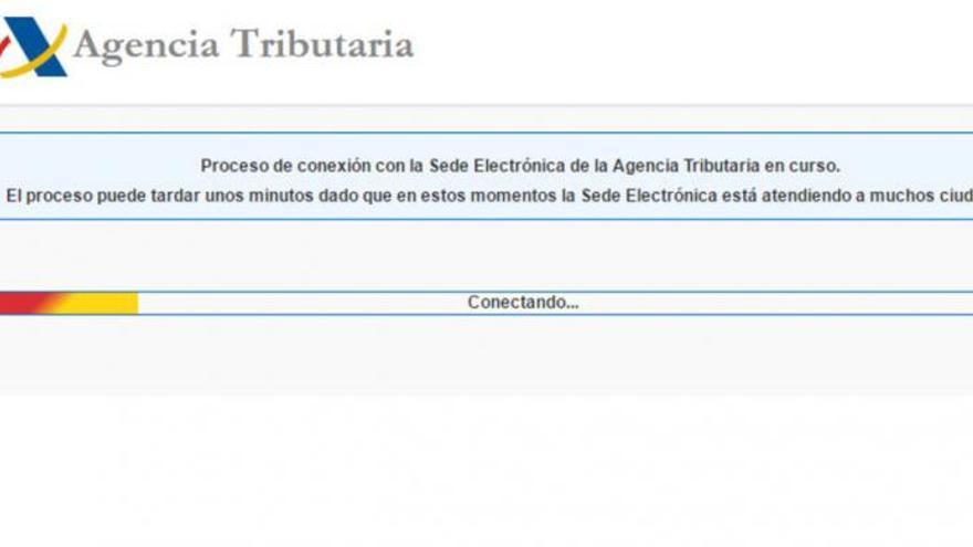 Colapsada la web de la Agencia Tributaria en el inicio de la campaña de la renta