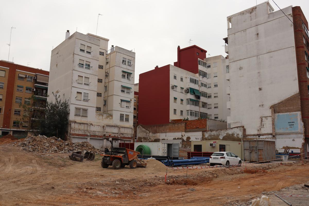 Así marchan las obras en el "agujero de la vergüenza" de Orriols