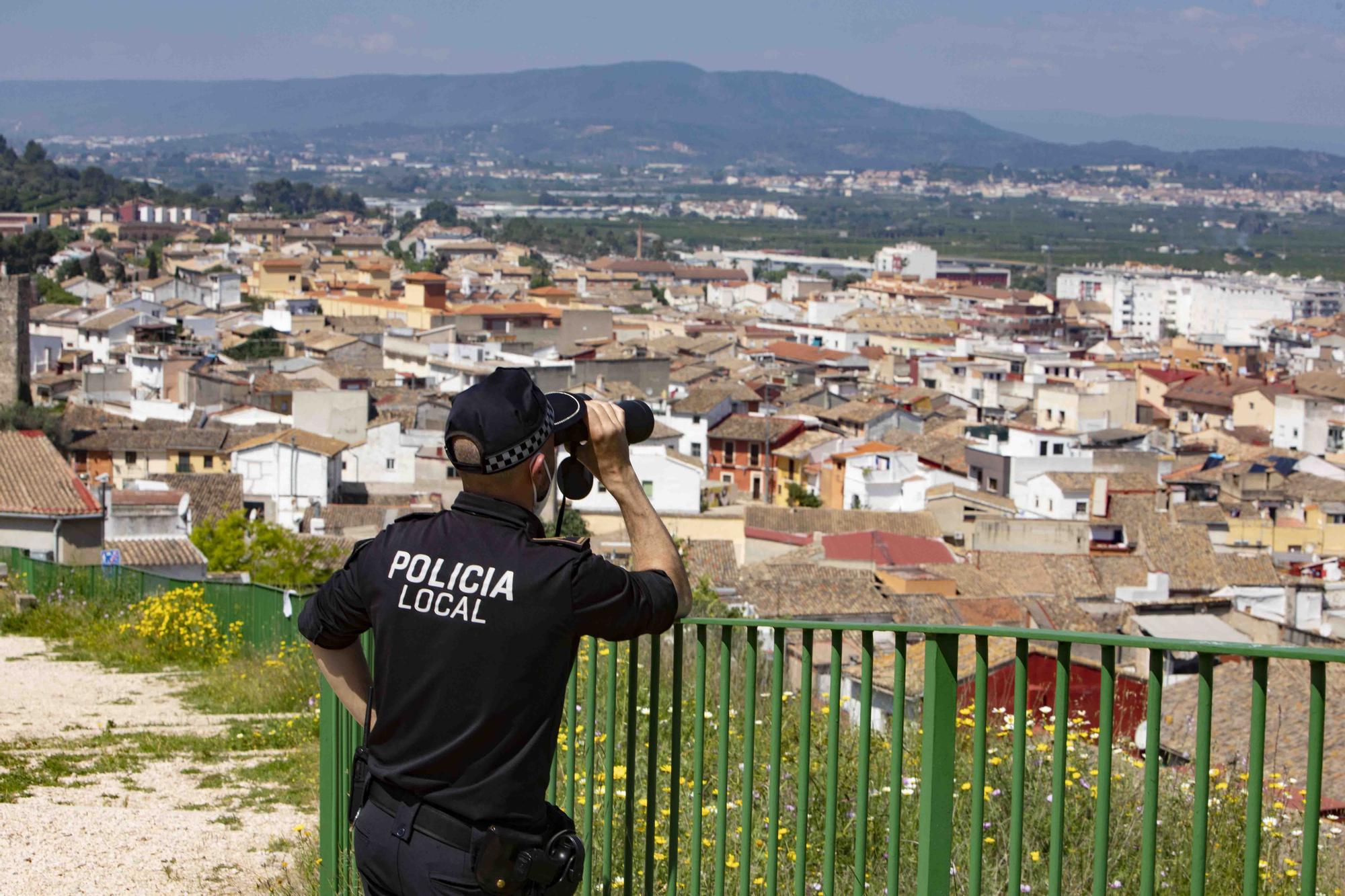 Sobrevuelan con un dron el casco antiguo de Xàtiva para identificar inmuebles en mal estado