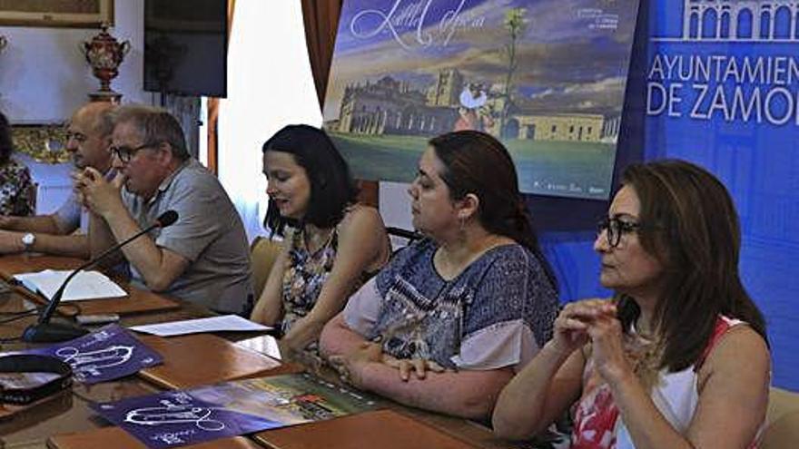 Desde la izquierda, Ferrero, Strieder, Cabezas, Moyano y Alonso en la presentación del festival.