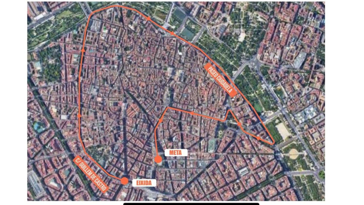 Plano del recorrido de la San Silvestre