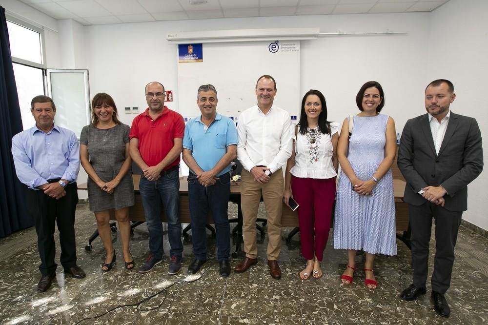 Rueda de prensa de alcaldes de Gran Canaria por el