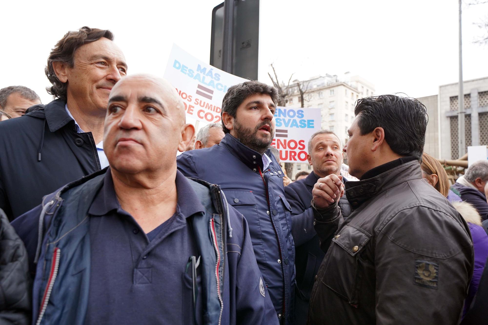 Las imágenes de la concentración en defensa del Trasvase Tajo-Segura en Madrid